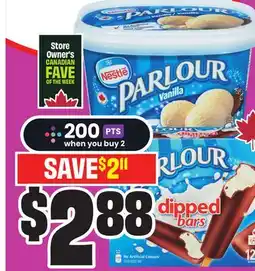 Chalo FreshCo Nestlé Parlour Frozen Dessert 1.5 L or Novelties 12 pk offer