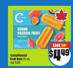 Chalo FreshCo Compliments Fruit Bars 75 mL offer