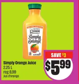 Chalo FreshCo Simply Orange Juice 2.25 L offer