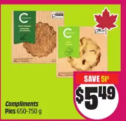 Chalo FreshCo Compliments Pies 650-750 g offer