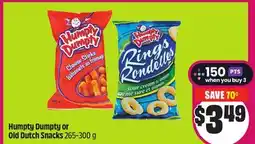 Chalo FreshCo Humpty Dumpty or Old Dutch Snacks 265-300 g offer