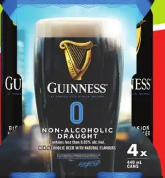 Chalo FreshCo Guinness Non-Alcoholic Beer 4x440 mL offer
