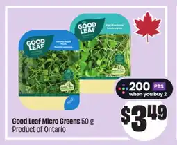 Chalo FreshCo Good Leaf Micro Greens 50 g Product of Ontario offer