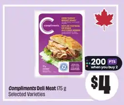 Chalo FreshCo Compliments Deli Meat 175 g Selected Varieties offer