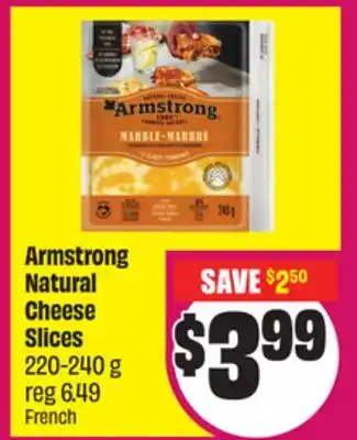 Chalo FreshCo Armstrong Natural Cheese Slices 220-240 g offer