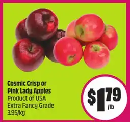 Chalo FreshCo Cosmic Crisp or Pink Lady Apples Product of USA Extra Fancy Grade offer