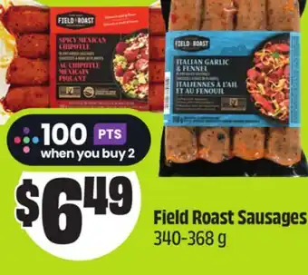 Chalo FreshCo Field Roast Sausages 340-368 g offer