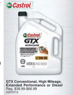 PartSource Castrol GTX Conventional, High Mileage, Extended Performance or Diesel offer