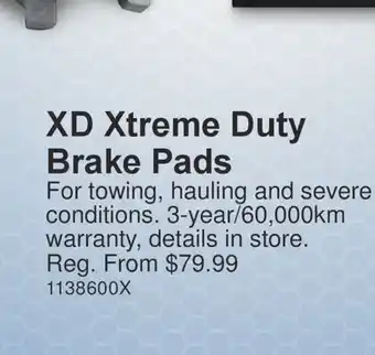 PartSource XD Xtreme Duty Brake Pads offer