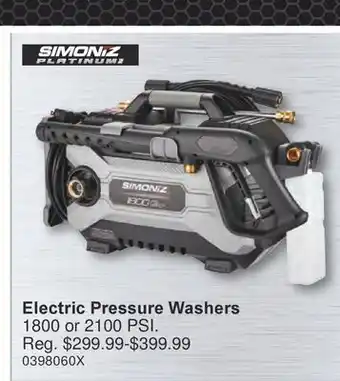 PartSource SIMONIZ Electric Pressure Washers offer