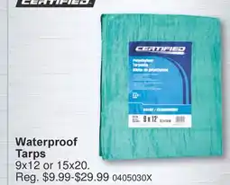 PartSource CERTIFIED Waterproof Tarps offer