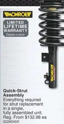 PartSource MONROE Quick-Strut Assembly offer