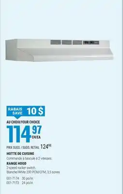 BMR HOTTE DE CUISINE offer