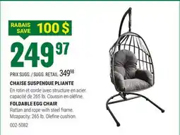 BMR FOLDABLE EGG CHAIR offer
