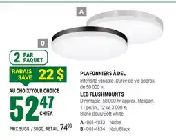 BMR PLAFONNIERS À DEL offer