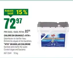 BMR CHLORE EN GRANULÉ  HTH  offer