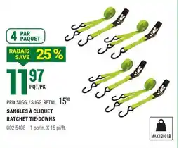 BMR SANGLES À CLIQUET offer