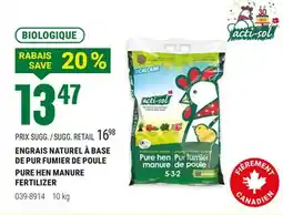 BMR ENGRAIS NATUREL À BASE DE PUR FUMIER DE POULE offer