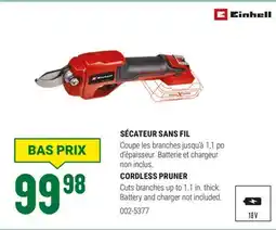 BMR SÉCATEUR SANS FIL offer