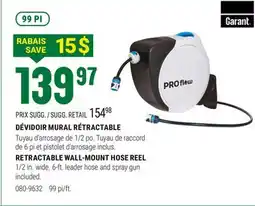 BMR DÉVIDOIR MURAL RÉTRACTABLE PRO FLOW offer
