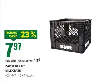 BMR CAISSE DE LAIT offer