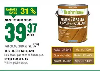 BMR TEINTURE ET SCELLANT offer