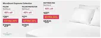 Linen Chest MicroGuard Supreme Collection PILLOW offer