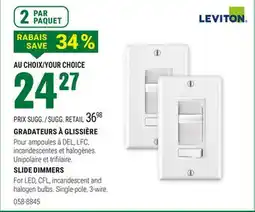 BMR GRADATEURS À GLISSIÈRE offer
