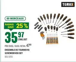 BMR ENSEMBLE DE TOURNEVIS offer
