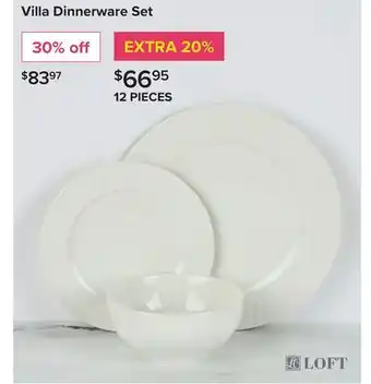 Linen Chest Villa Dinnerware Set offer