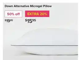 Linen Chest Down Alternative Microgel Pillow offer