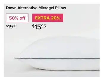Linen Chest Down Alternative Microgel Pillow offer