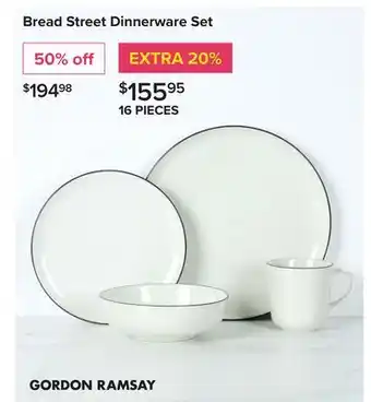 Linen Chest GORDON RAMSAY Bread Street Dinnerware Set offer