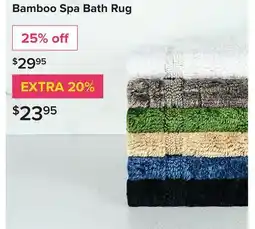 Linen Chest Bamboo Spa Bath Rug offer