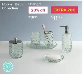Linen Chest Hobnail Bath Collection offer