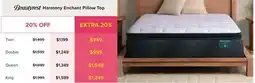 Linen Chest Beautyrest Harmony Enchant Pillow Top offer