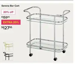Linen Chest Serena Bar Cart offer