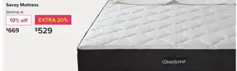 Linen Chest Savoy Mattress offer