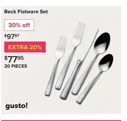 Linen Chest Beck Flatware Set offer