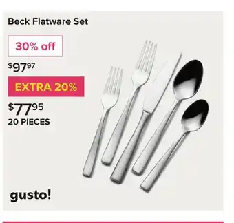 Linen Chest Beck Flatware Set offer
