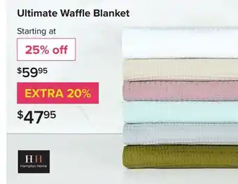 Linen Chest Ultimate Waffl e Blanket offer