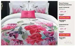 Linen Chest Floral Fantasy Bedding Collection DUVET COVER SET offer