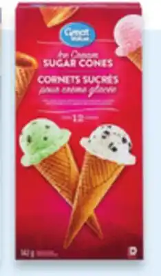 Walmart Great Value Sugar Cones offer