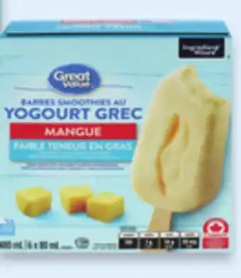 Walmart Great Value Smoothie Yogurt Bars offer