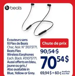 Walmart Beats Flex Wireless Earphones offer