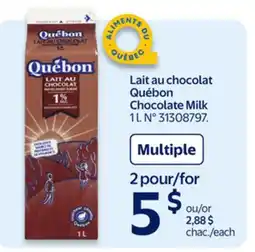 Walmart Québon Chocolate Milk offer