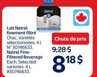 Walmart Natrel Fine Filtered Beverage offer