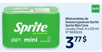 Walmart Sprite Mini Cans Pop offer