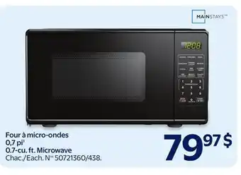 Walmart 0.7-cu. ft. Microwave offer