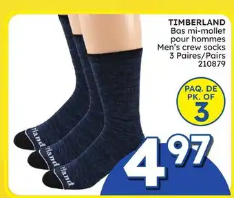 Rossy TIMBERLAND MENS CREW SOCKS offer